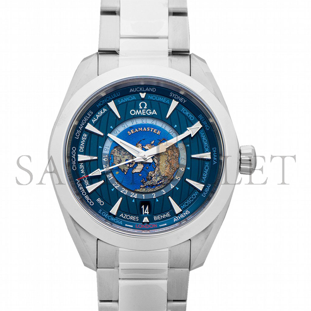 OMEGA SEAMASTER AQUA TERRA AUTOMATIC BLUE DIAL WATCH 220.10.43.22.03.001